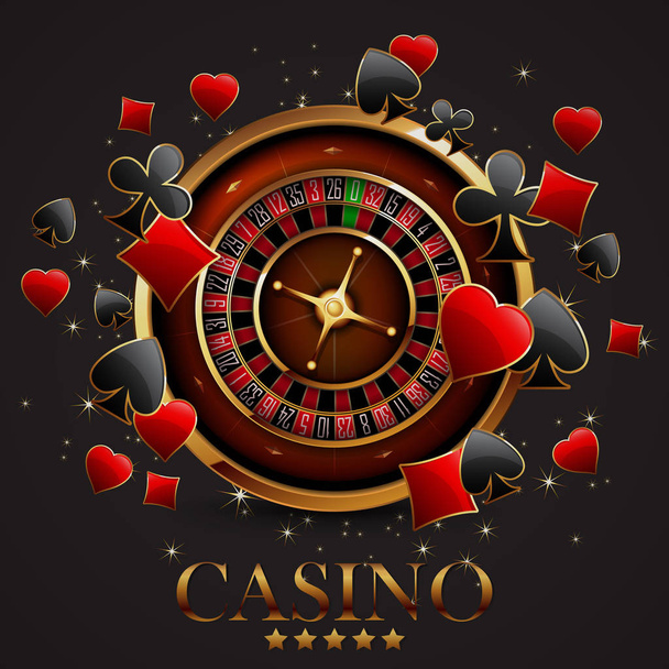 Roulette in the casino - Vettoriali, immagini