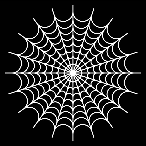 witte spider vectorillustratie op achtergrond  - Vector, afbeelding