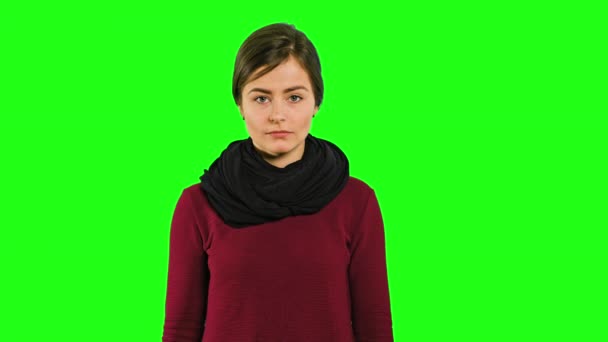 Öfkeli ve çığlık atan bir genç bayan - Video, Çekim