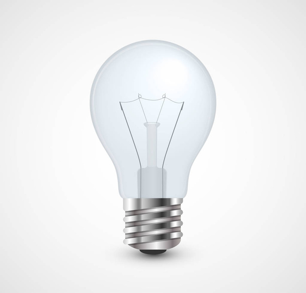 Light bulb vector icon. - Vector, afbeelding