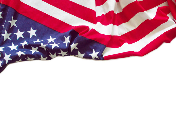 Americká vlajka pohraniční izolované  - Fotografie, Obrázek