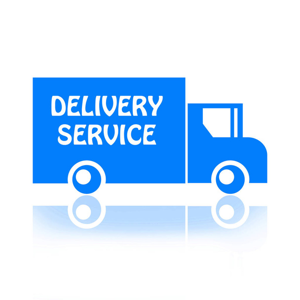 Delivery service truck - Foto, Imagem