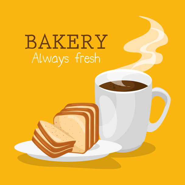 bakery shop label icon - Vecteur, image