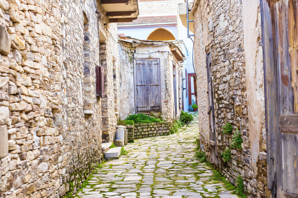 Beautiful view of scenic narrow alley with historic traditional houses in an old town in Europe - Photo, Image