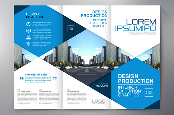 Brochure 3 fold flyer design a4 template.  - Vector, Image