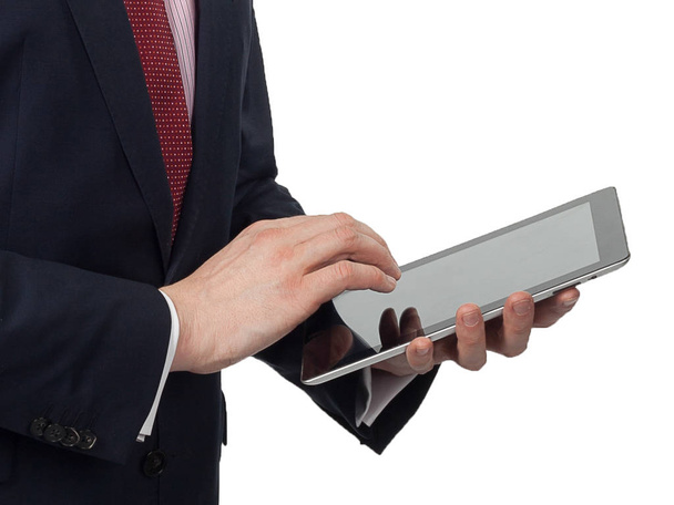man in suit with a tablet pc - Photo, Image