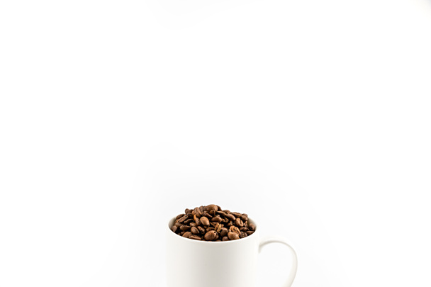 coffee beans in coffee mug - Photo, Image