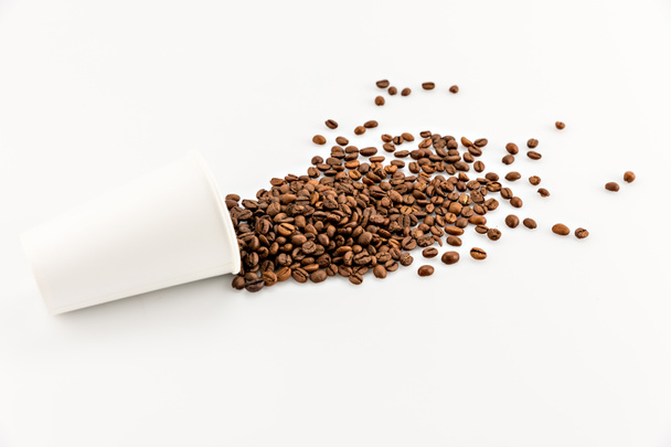 scattered coffee beans  - Photo, Image