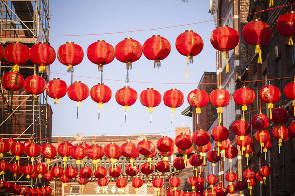 Decorazione di strada per Capodanno cinese, Londra
 - Foto, immagini
