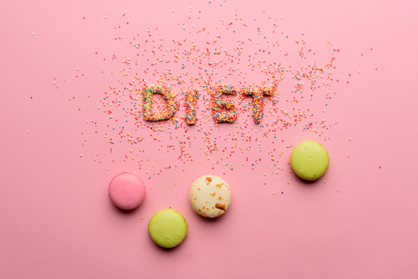 Palabra dieta de dulces
  - Foto, Imagen