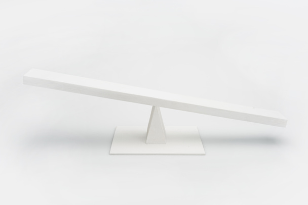 White wooden seesaw  - Photo, Image