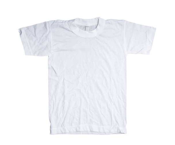 white clean cotton t-shirt - Фото, зображення