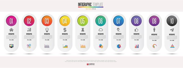 Infographics template set  - Vector, Image