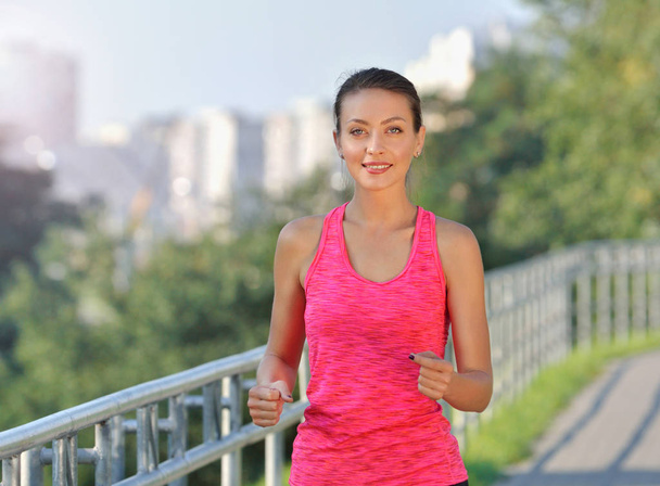 Fitness woman running - Photo, Image