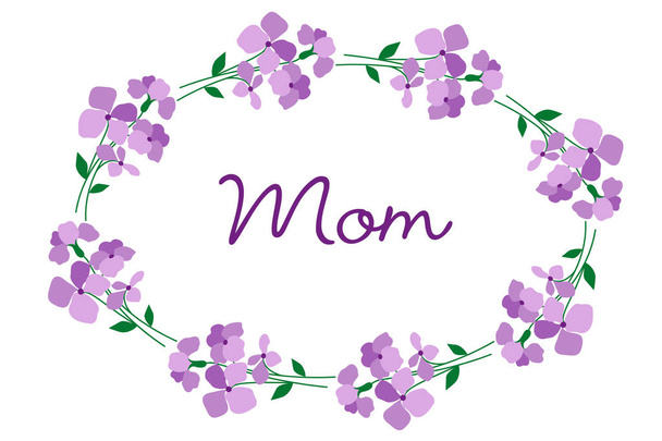 Mothers day card - Vetor, Imagem