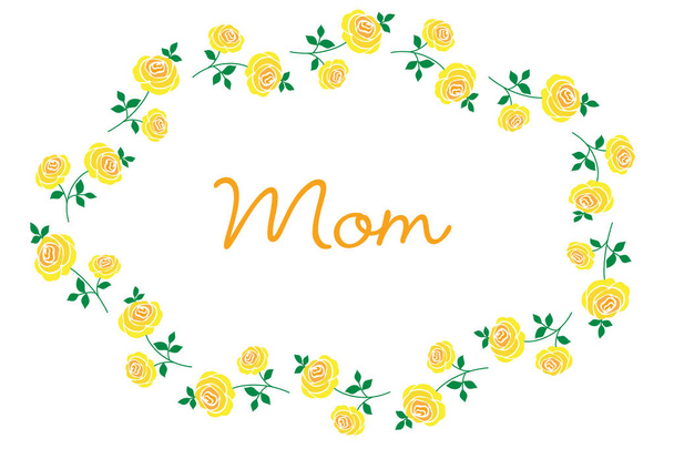 Cartão de Dia das Mães - Vetor, Imagem