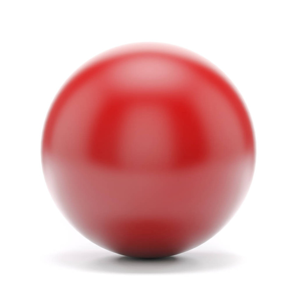 3d redl spheres on white background - Foto, Imagem
