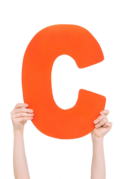 letra alfabeto em mãos de crianças
 - Foto, Imagem
