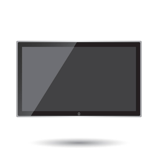 Tv Icon ilustração vetorial em estilo plano isolado sobre fundo branco. Símbolo de televisão para web site design, logotipo, aplicativo, ui
. - Vetor, Imagem