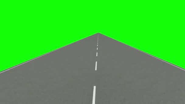 Lazos de carretera sobre fondo verde
 - Metraje, vídeo