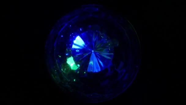Mavi ve yeşil döngü disko ışık - Video, Çekim