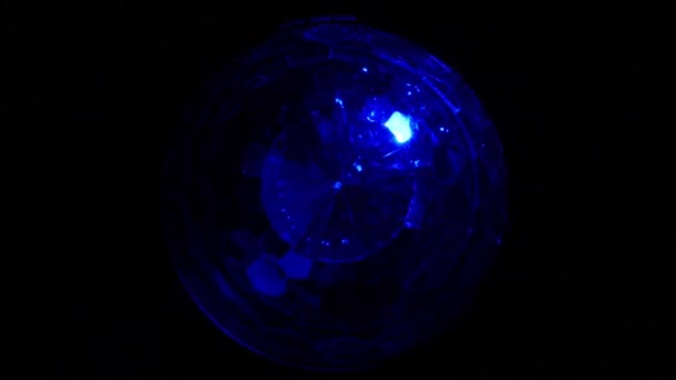 Döngü mavi disko ışık - Video, Çekim