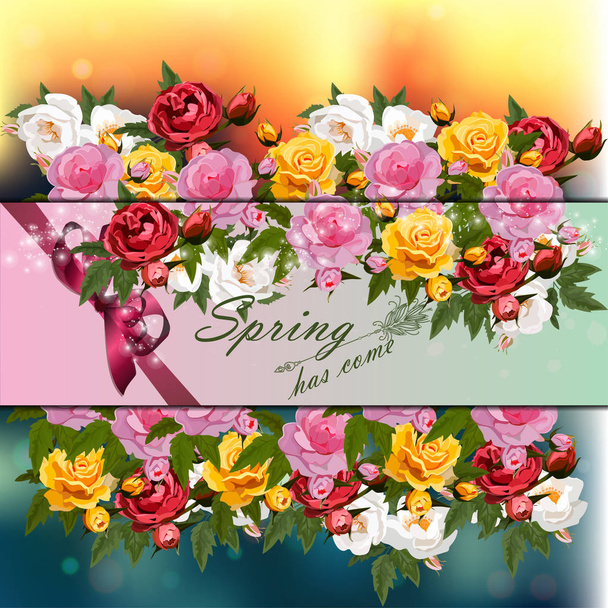 Bouquet di rose - Vettoriali, immagini