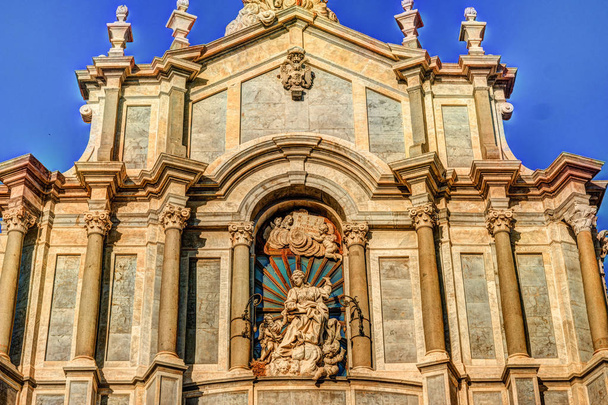 Cathedral of Santa Agatha in Catania in Sicily, Italy - Valokuva, kuva