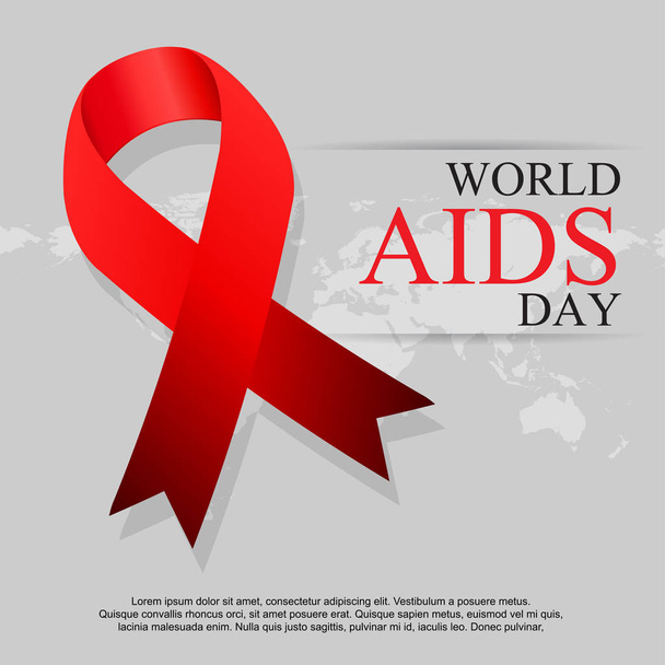 Día Mundial del SIDA. 1 de diciembre Día Mundial del SIDA
. - Vector, imagen