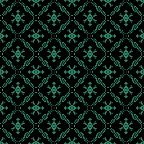 Античный бесшовный зеленый фон
 - Вектор,изображение