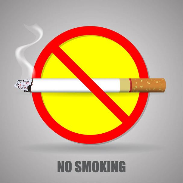 Tilos a dohányzás. - Vektor, kép