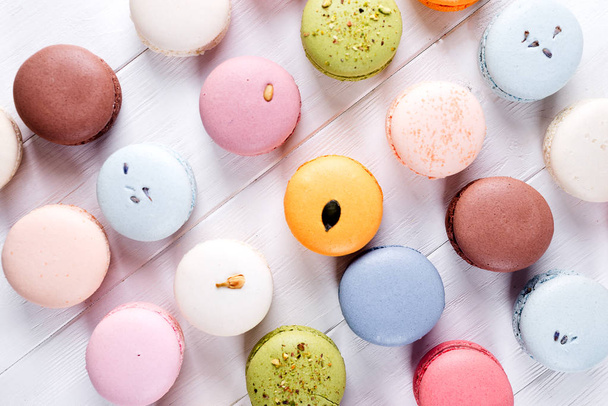 French colorful macarons - Φωτογραφία, εικόνα
