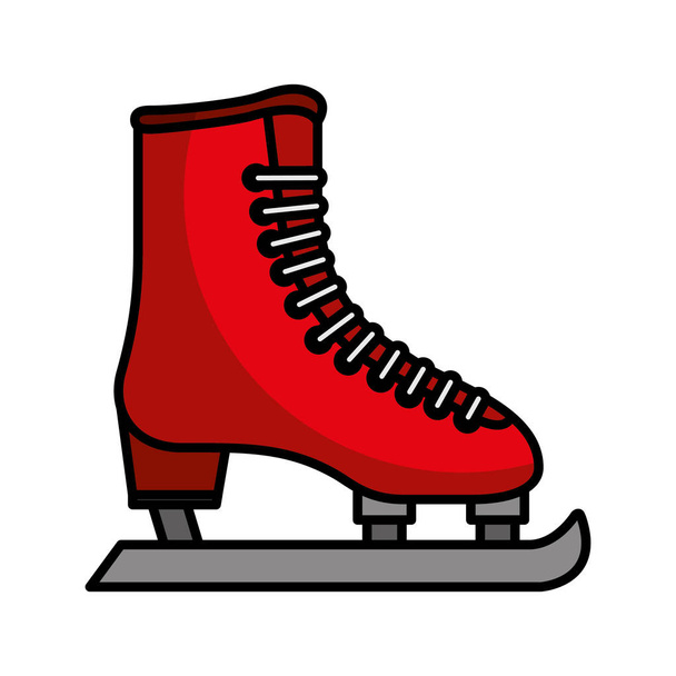 ícone isolado patinagem no gelo
 - Vetor, Imagem