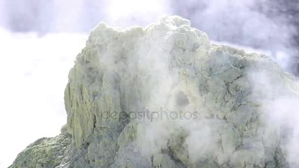 Actividad volcánica, fumarola de azufre
 - Metraje, vídeo