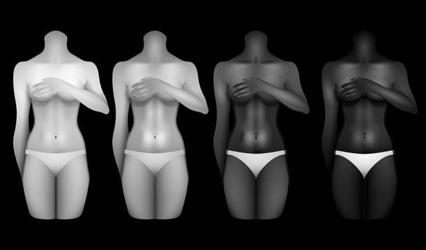 Modèles de corps de femmes
 - Vecteur, image