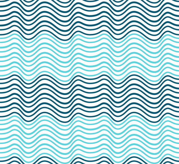 Letní vzor bezešvé abstraktní vektor s modrou a azurově geometrické mořské vlny - Vektor, obrázek