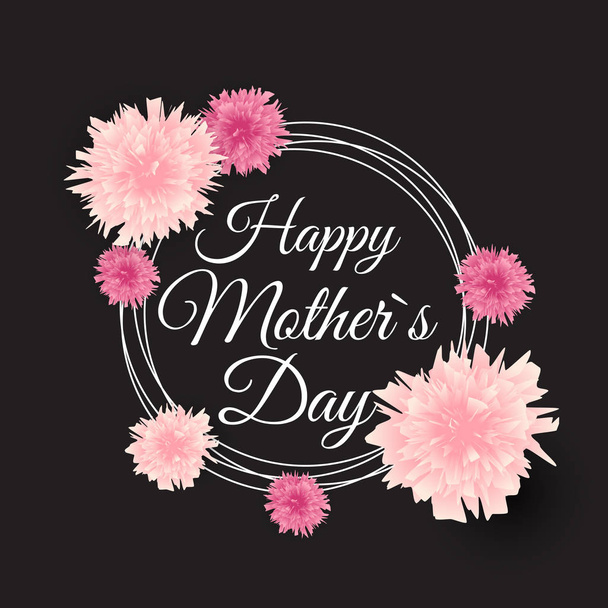 Felice festa della mamma Carino sfondo con fiori. Illustra vettoriale
 - Vettoriali, immagini