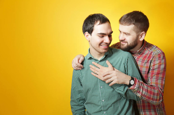 Happy gay couple  - Photo, image