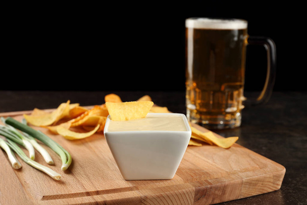 Bowl with beer cheese dip - Photo, image