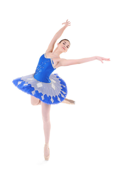 Young beautiful ballerina dancing - Foto, imagen