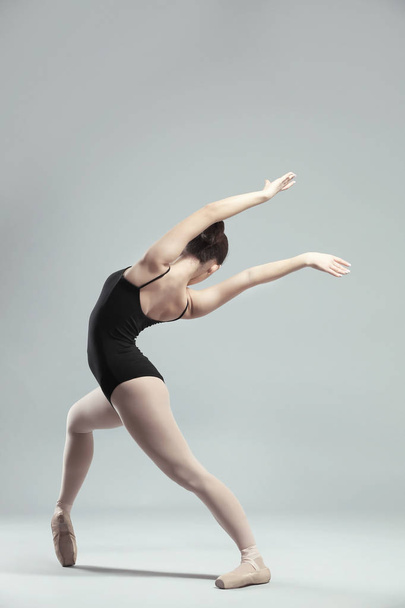 Young beautiful ballerina dancing - Foto, Imagem