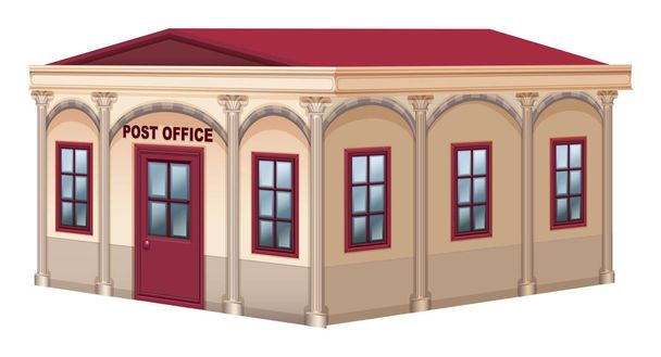 3D design pro poštovní úřad - Vektor, obrázek