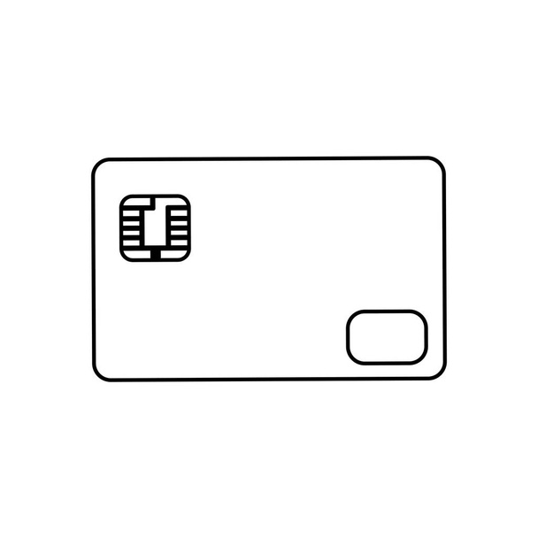 τραπεζική πιστωτική κάρτα - Διάνυσμα, εικόνα
