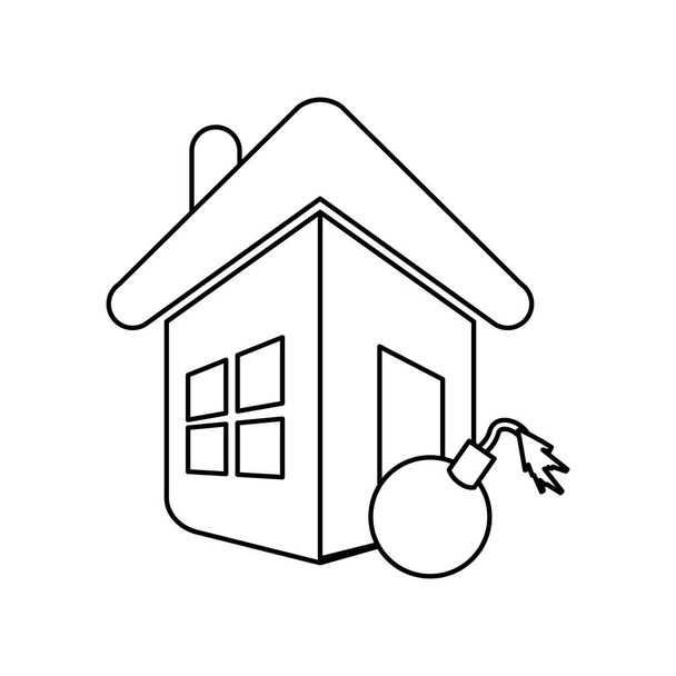Home verzekering symbool - Vector, afbeelding