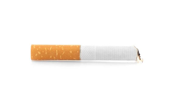 Cigarette butt on white  - Foto, Imagem