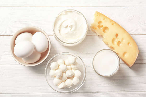 Different dairy products  - Photo, image