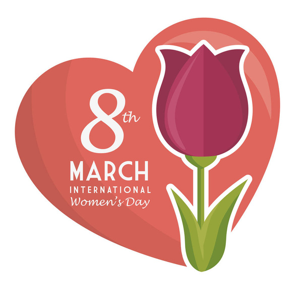 happy womens day poster - Vector, Image