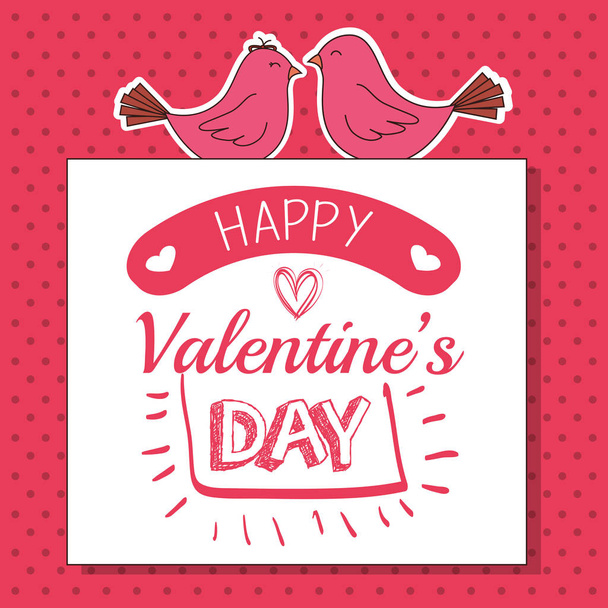 happy valentines day card - Vektor, kép