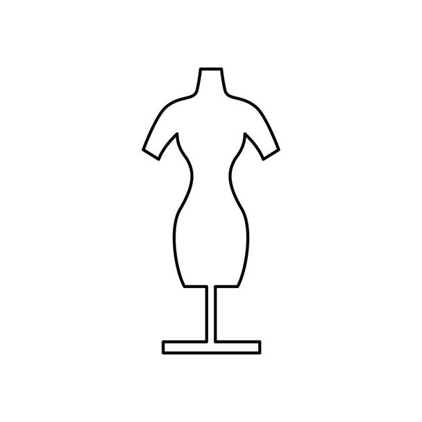Figurína modelu oblečení - Vektor, obrázek