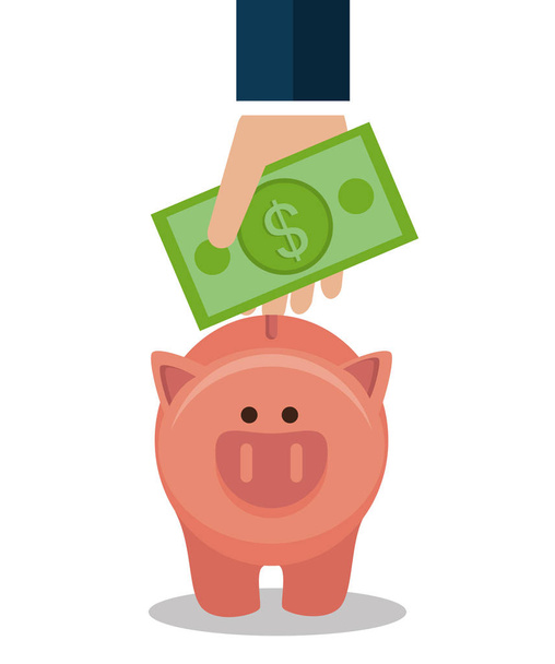 crowdfunding icono concepto de ahorro
 - Vector, Imagen